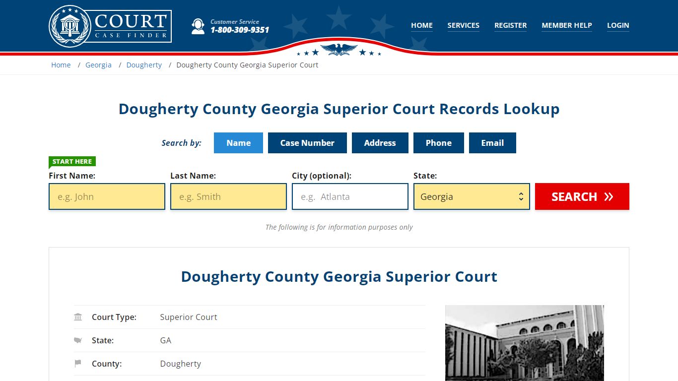 Dougherty County Georgia Superior Court Records Lookup
