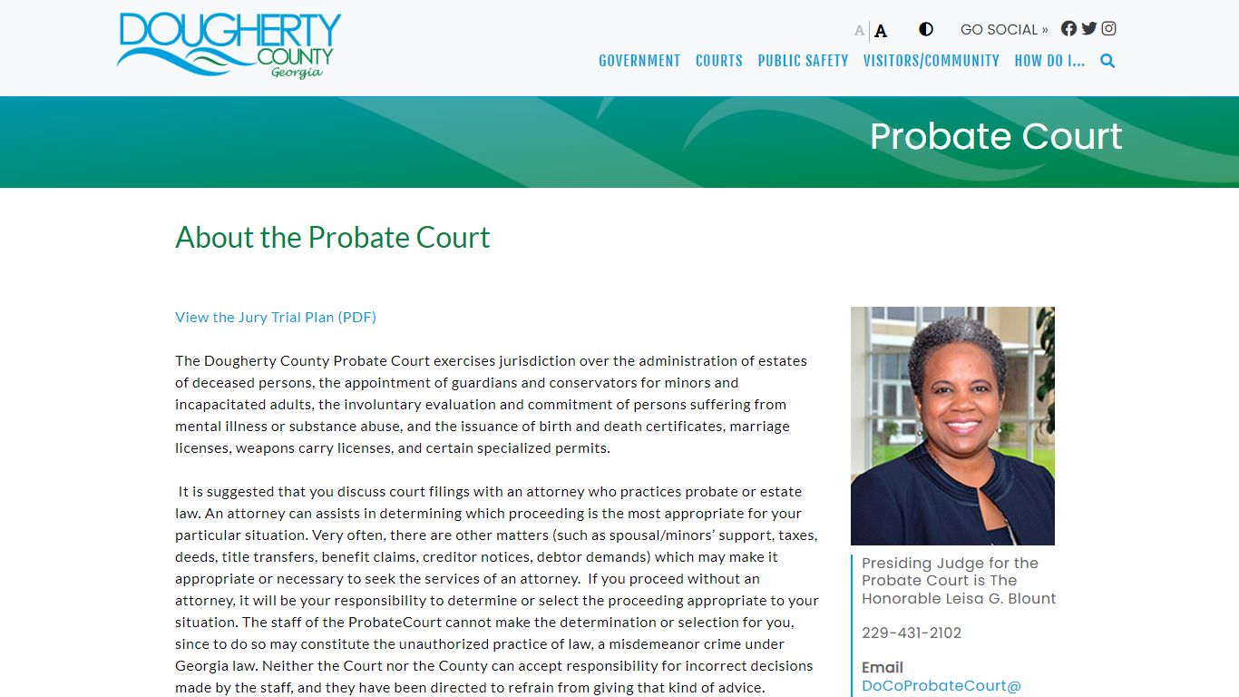 Probate Court - Dougherty County